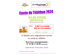 JUS DE POMMES - CUVEE SPECIALE TELETHON 2024