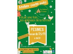 ATELIER CONTE POUR LES ENFANTS DE - DE 3 ANS  LE 05 NOVEMBRE