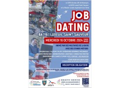 JOB DATING BA116 - MERCREDI 16 OCTOBRE 2024