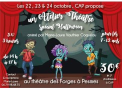 ATELIER THEATRE AVEC MARIE-LAURE DU 22 AU 24 OCTOBRE AU THEATRE DES FORGES