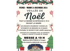 VEILLEE DE NOEL LE MARDI 24 DECEMBRE 2024