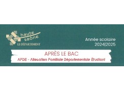 AIDES FAMILIALES DEPARTEMENTALES ETUDIANTS