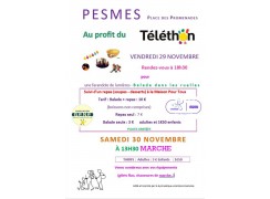 BALLADE ET REPAS AU PROFIT DU TELETHON MAISON POUR TOUS LE 29 ET 30 NOVEMBRE 2024