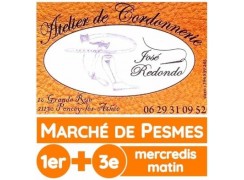 ATELIER DE CORDONNERIE LES 1ER ET 3EME MERCREDI MATIN DU MOIS AU MARCHE DE PESMES