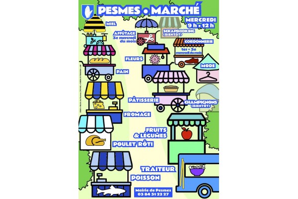 MARCHE DU MERCREDI MATIN A PESMES