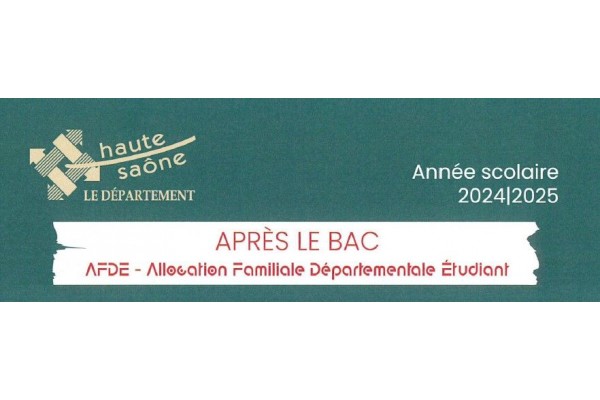 AIDES FAMILIALES DEPARTEMENTALES ETUDIANTS